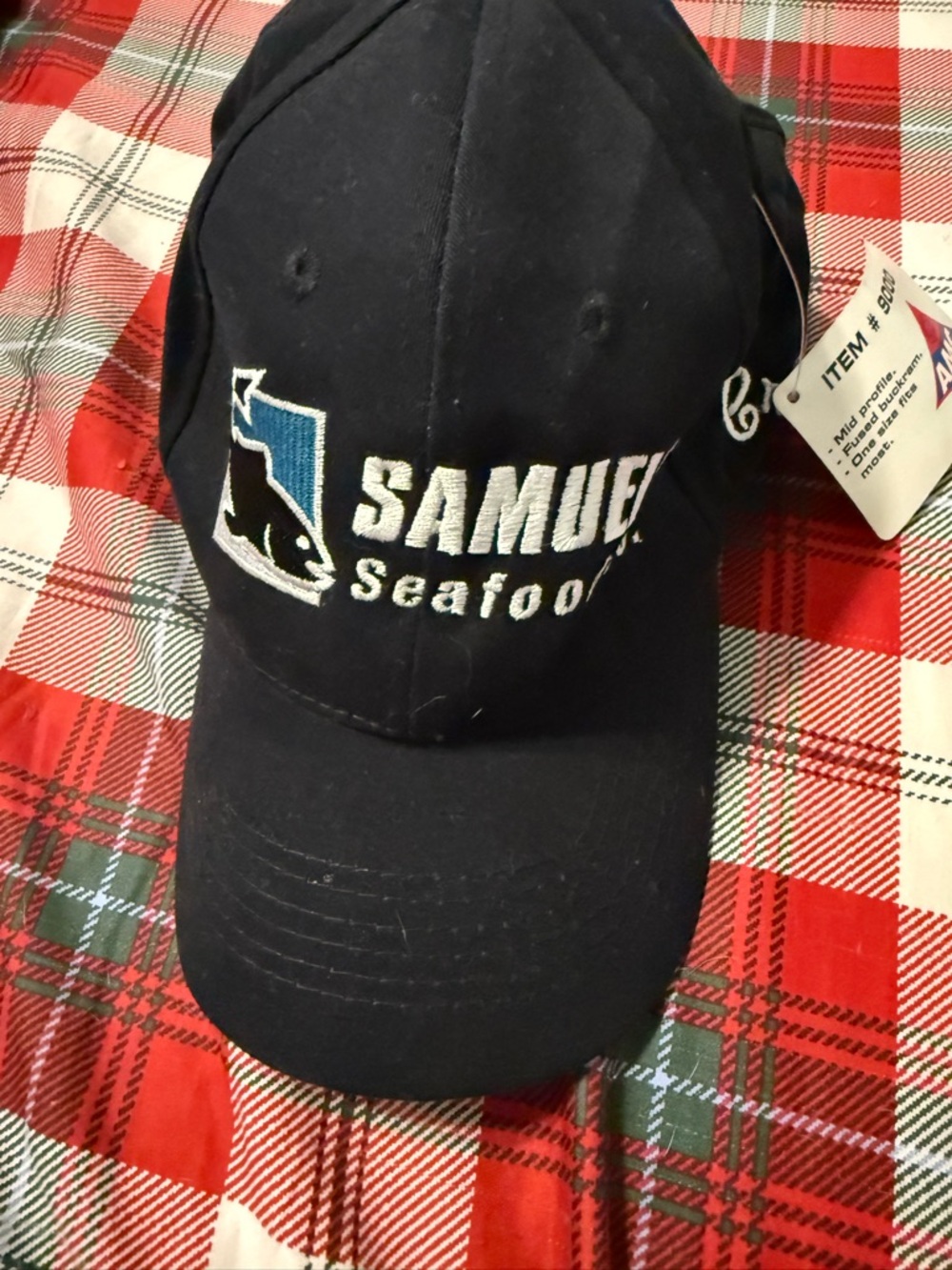 Samuels Seafood Embroidered Navy Baseball Cap